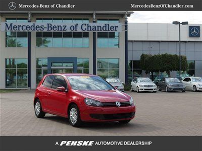 2012 vw golf, red, manual, low miles, call 480-421-4530.