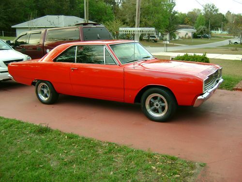 1967 dodge dart (show quality fe5 red/bk)  10k in paint/200 miles new
