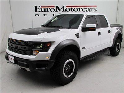 Raptor white black navigation leather truck best deal dealer 11 10 12 ford roush