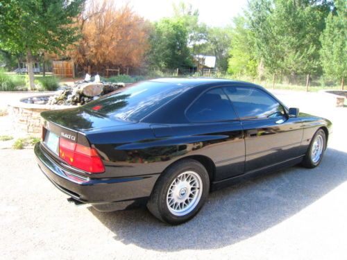 Pristine black-on-black bmw 840ci - low, low miles. a rare exotic!