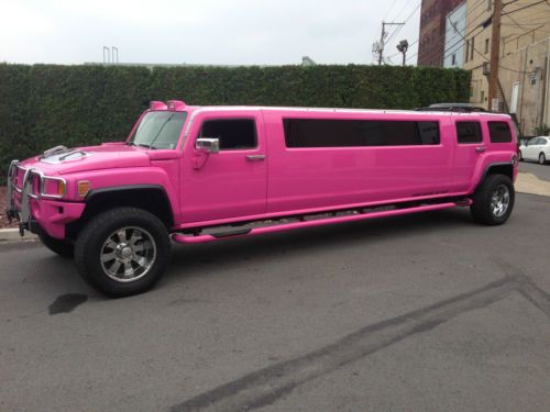 2006 hummer h3 10 passenger pink stretch limousine loaded 2009 conversion limo