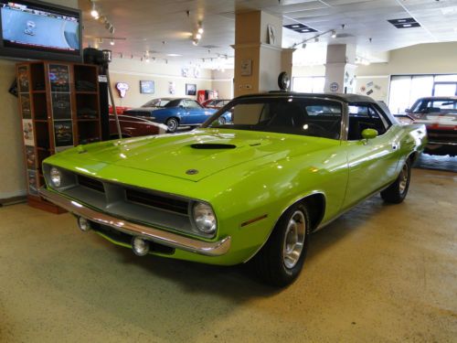 1970 plymouth cuda convertable 340 numbers matching
