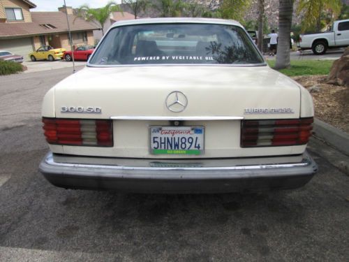 1982 mercedes benz 300 sd turbo diesel w/ waste vegetable oil conversion wvo