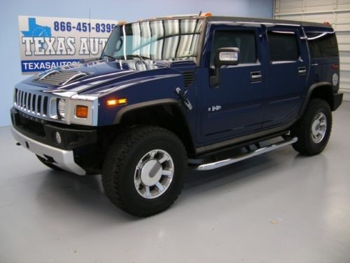 We finance!!!  2008 hummer h2 4x4 roof tv heated leather bose 1 own texas auto