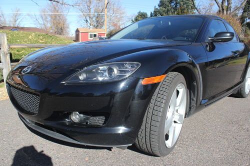2004 mazda rx-8 base coupe 4-door 1.3l one owner, automatic, brilliant black