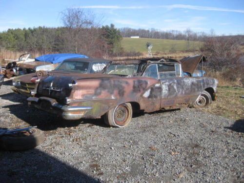 1956 oldsmobile 98 starfire convertible  very complete  barn find resto