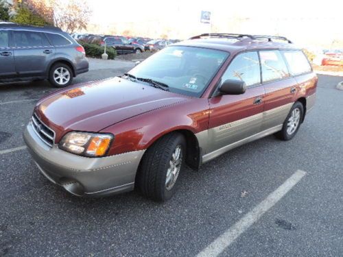2002 subaru outback, no reserve, two owners, no accidents, looks and runs great,
