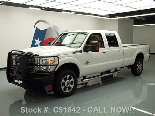 2011 ford f350 lariat crew 4x4 diesel climate seats 52k texas direct auto