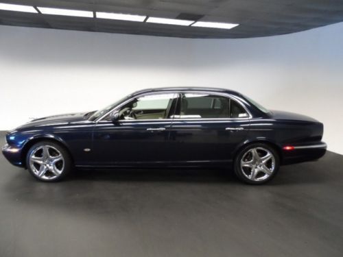2006 jaguar vanden plas luxury sedan indigo blue metallic 4-door 4.2l
