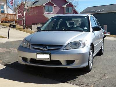2005 honda civic lx w/front side airbags - low mileage/high fuel economy