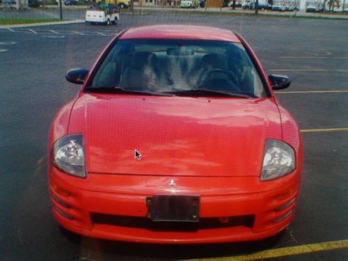 2000 mitsubishi eclipse rs coupe red low reserve
