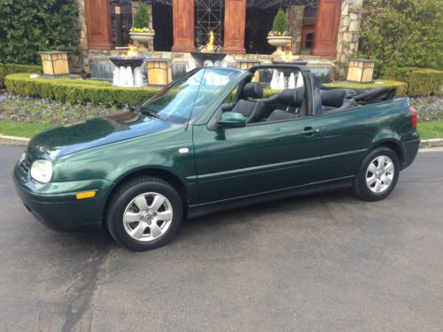 2001 volkswagen cabrio glx convertible 79k miles cold a/c leather just serviced!