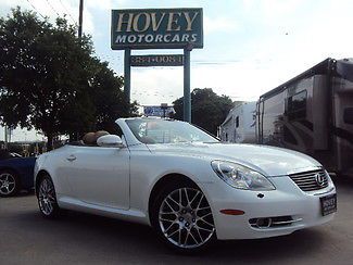 Lexus convertible in beautiful pearl white with saddle interior .. look a this