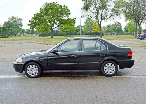 Black 1998 honda civic lx