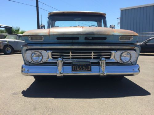 1962 chevy c10 swb bbw custom cab c-10 patina shop truck shortbed 62 big window