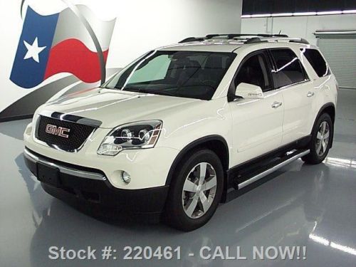 2011 gmc acadia slt-2 climate leather hud rear cam 39k texas direct auto