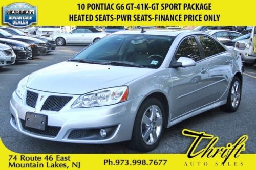10 pontiac g6 gt-41k-gt sport package-heated seats-pwr seats-finance price only