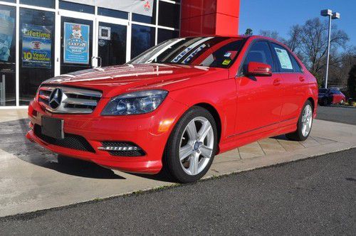 11 c300 1 owner red warr sport $0 down $359/mo!