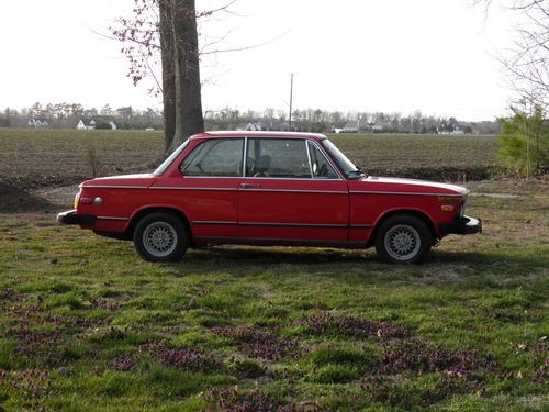 1975 bmw 2002  red base coupe 2-door 2.0l - restored