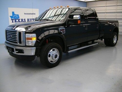 We finance!!!  2009 ford f-350 lariat 4x4 diesel dually long bed sync sat tow cd