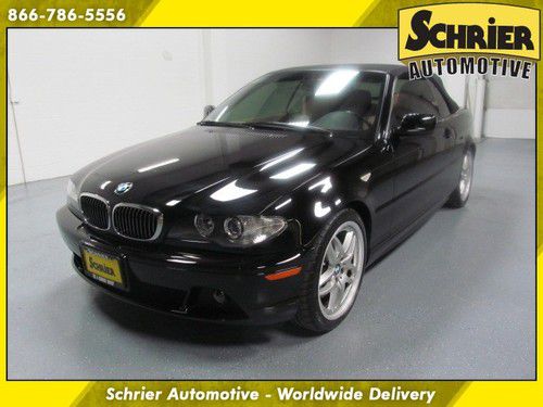 2006 bmw 330ci convertible 3 series black tan premium sound heated leather 1 own