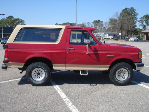 1991 ford bronco eddie bauer sport utility 2-door 5.8l