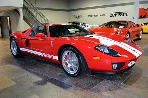 2005 ford gt 5.4l supercharged v8 500 hp leather pw ps pdl gt40 mark iv red mso