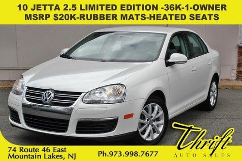 10 jetta 2.5 limited edition -36k-1-owner-msrp $20k-rubber mats-heated seats