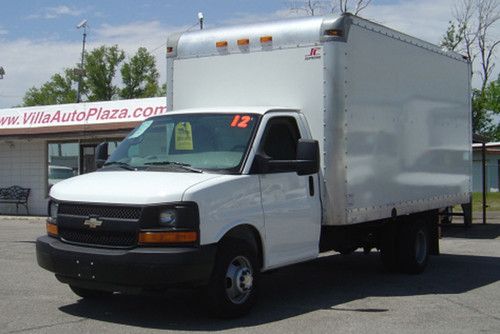 2012 chevrolet express 3500 cutaway 15ft.box truck  only 28k miles