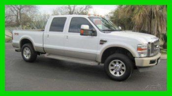2008 ford f-250 lariat turbo 6.4l v8 4wd leather sunroof cd keyless access