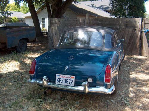 1966 blue mgb roadster