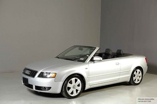 2006 audi a4 convertible 3.0 v6 quattro awd leather xenons heated seats wood !