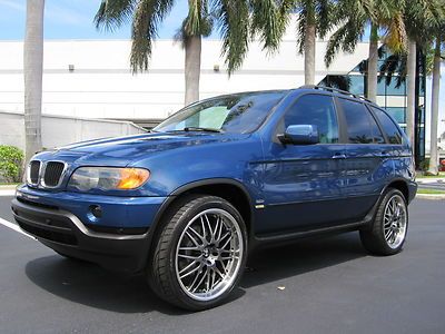 Florida low 98k x5 3.0i awd leather sunroof parktronic 22's super clean!!!