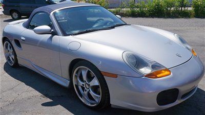 02 porsche boxster convertible 5-speed manual leather heated seats low miles!