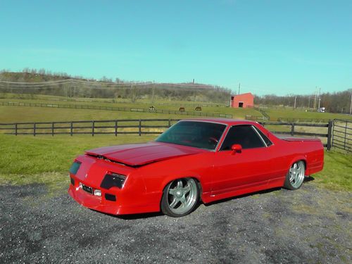 Customized 1978 red el camino low rider with hydraulics