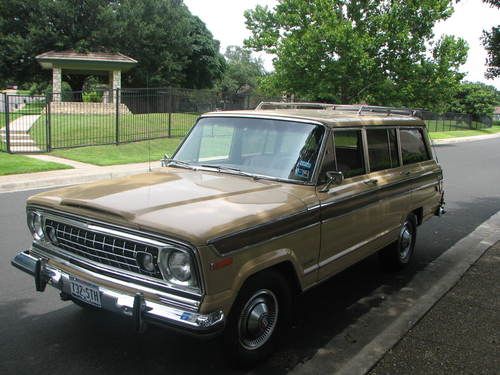 1977 jeep wagoneer, a classic, 401 v8, one owner, no wrecks, 82,778 miles