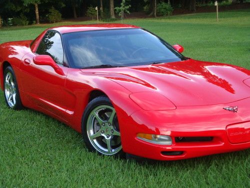 2004 torch red corvette, 38k miles, 1sb fully loaded, two tops, hud, bose, auto.