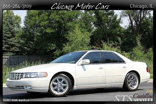 2000 cadillac seville sts sedan touring white/tan only 33k miles very clean! wow