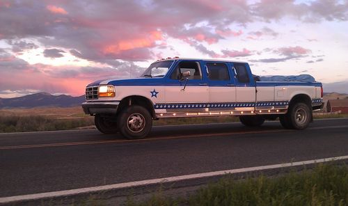 Triple cab !! 1995 ford f350 4x4  dually pickup truck...the cowboy cadillac ! nr