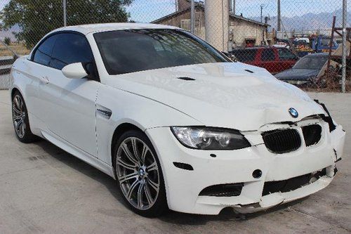 2013 bmw m3 convertible damaged salvage only 1k miles like new loaded wont last!