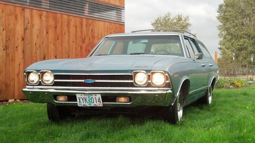 1969 chevelle concours estate wagon  117,000 miles rare find (nomad ss )