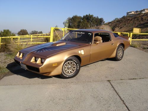 1981 gold pontiac trans am including a spare engine