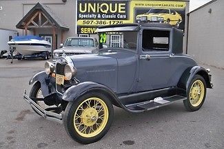 1929 gray sport coupe rumble seat!