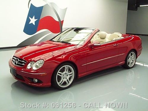 2008 mercedes-benz clk550 convertible htd seats 44k mi texas direct auto