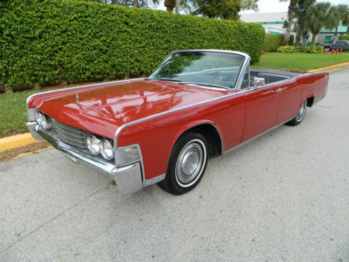 1965 lincoln continental convertible suicide door ice cold a/c am/fm radio works