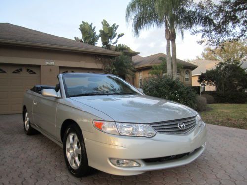 2006 toyota solara convertible sle leather power top power seat low miles mint!!