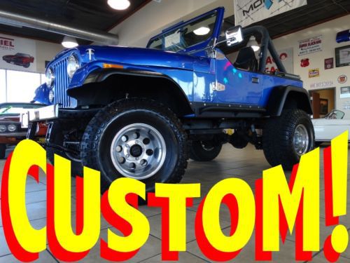 ***wicked custom***1985 cj7 lifted custom 350 v8/auto arizona body super nice!