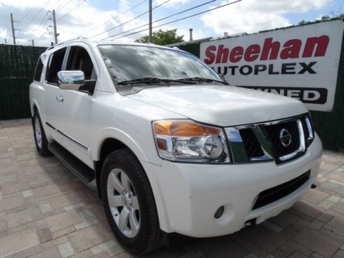 2011 nissan armada sl 1 owner leather dvd sunroof backup cam wow automatic