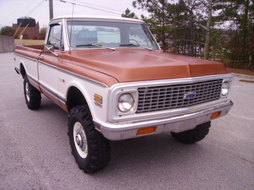 1972 chevy cheyenne c-20 4x4 crate 350 v8 auto p/s 4 wheel disc brakes new tires