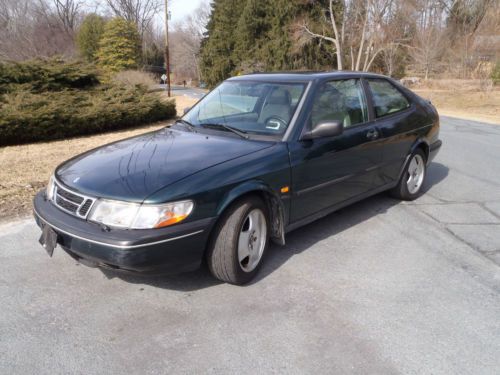 1997 saab 900 se turbo 2dr-5 speed-only 83k-no rust-no reserve